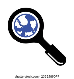 Icono de búsqueda global, gráficos vectoriales