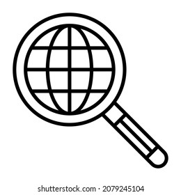 Global Search icon vector image. Can also be used for web apps, mobile apps and print media.