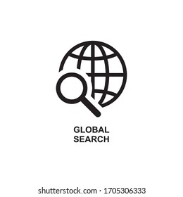 ICONO DE BÚSQUEDA GLOBAL , ICONO DE INTERNET WEB
