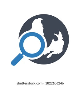 global search icon.worldwide,engine (vector illustration)