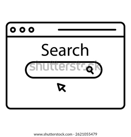 Global Search Vector Icon Depicting Worldwide Web Access, Global Research, and Internet Data Retrieval Solutions