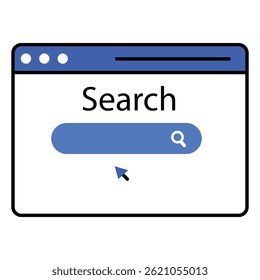 Global Search Vector Icon Illustrating International Data Search, Web Connectivity, and Digital Research Tools