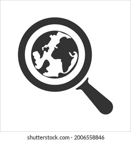 global searching icon design vector