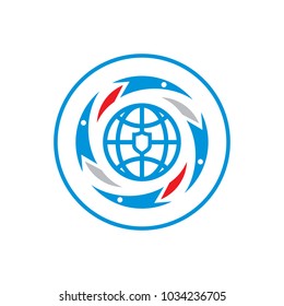 Global security abstract sign