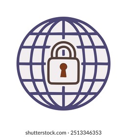 Global security. Secure worldwide network access, digital privacy, data protection, secure web browsing.