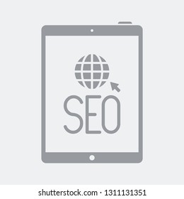 Global seo services on tablet