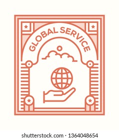 GLOBAL SERVICE ICON CONCEPT
