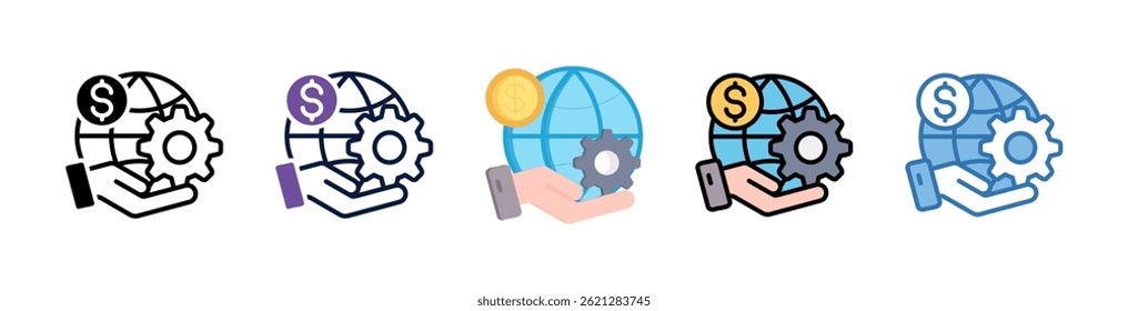 Globales Service-Symbol-Element für Design