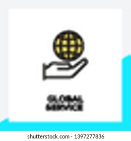 GLOBAL SERVICE LINE ICON SET
