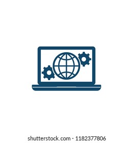 Global settings, network configuration icon