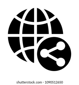 global share vector glyphs icon