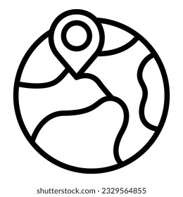 Umriss-Vektorgrafik des weltweiten Versandbildes. Schiffszentrum. Kartendatum