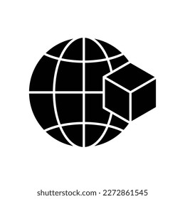 Global shipping icon design. isolated pon white background. vector illustration