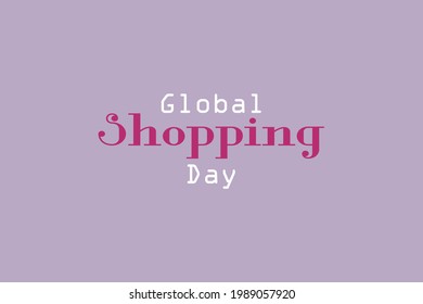 Global Shopping day vector background 
