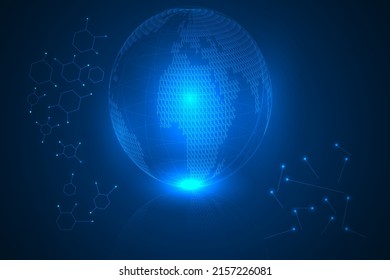 global signal high tech technology abstract background.