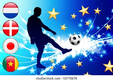 Global Soccer Event Group E Original Illustration