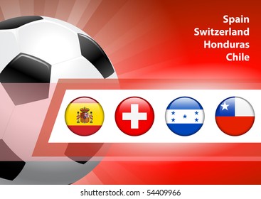 Global Soccer Event Group H Original Illustration