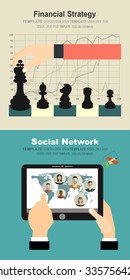 Global social network abstract scheme. Business analysis and planning, consulting, team work. Concepts web banner and printed materials.