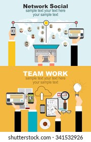 Global social network abstract scheme. Business analysis and planning, consulting, team work. Concepts web banner and printed materials.