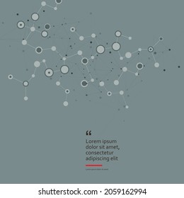 Global social network. Abstract vector background. Digital science technology concept. Digital technology backdrop. Futuristic cyber technology innovation