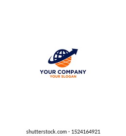 Global Solar Panel Logo Design Vector