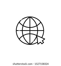 Global sphere design, Communication internet connectivity web technology and social media theme Vector illustration