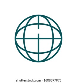 Global sphere design, Communication internet connectivity web technology social media network and virtual theme Vector illustration