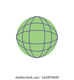 Global sphere design, Communication internet connectivity web technology social media network and virtual theme Vector illustration