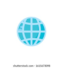 Global sphere design, Communication internet connectivity web technology social media network and virtual theme Vector illustration
