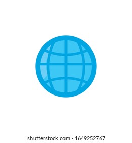 Diseño de iconos de estilo de relleno en la esfera global, conectividad a Internet de comunicación, tecnología web, red de medios sociales y tema virtual Ilustración del vector