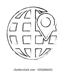 Global sphere and gps mark design
