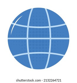 global sphere icon on white background