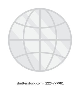 global sphere icon on white background