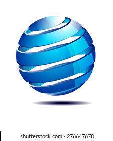 Global Sphere, Icon Symbol - Abstract Icons Concept