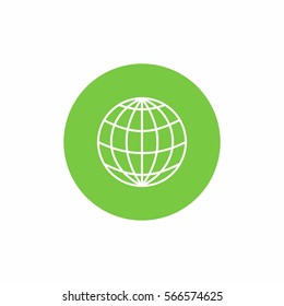 Global sphere icon vector design isolated on white background 