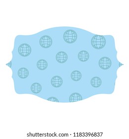 Global sphere label frame