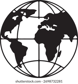 Rede de esfera global mundo globo comunicação internacional design de conexão.