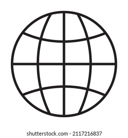 esfera global sobre fondo blanco