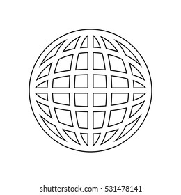 Global sphere symbol icon vector illustration graphic design