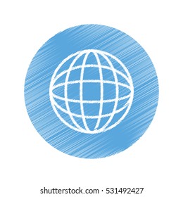global sphere symbol icon vector illustration graphic design