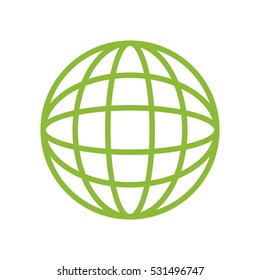 global sphere symbol icon vector illustration graphic design