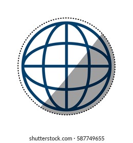 Global sphere symbol icon vector illustration graphic design