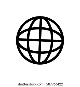 Global sphere symbol icon vector illustration graphic design