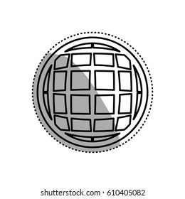 Global sphere symbol icon vector illustration graphic design