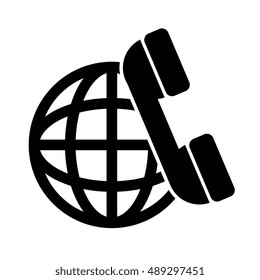 global sphere and telephone headset