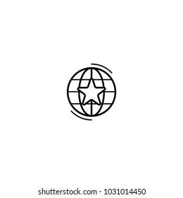 global star line vector icon