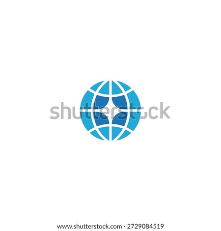 Global star logo design concept.