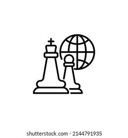 Global Strategy icon in vector. logotype