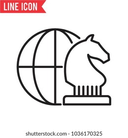 global strategy vector icon