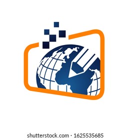 global study education logo book pen learn sign symbol icon